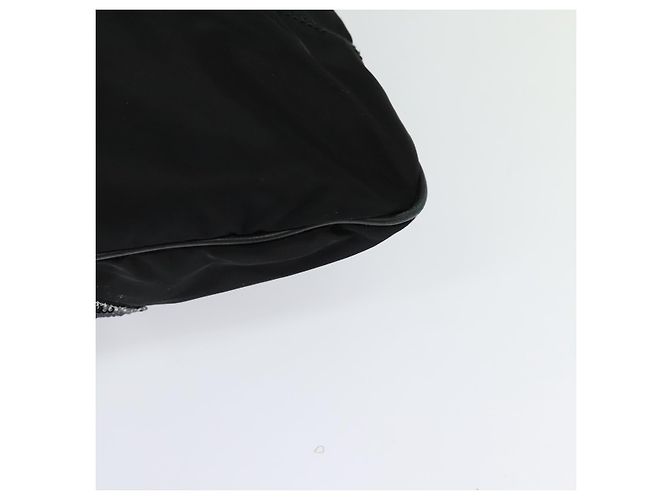 Borsa a spalla Salvatore Ferragamo Nylon 2way Nera Auth 127844 Nero - vista 15