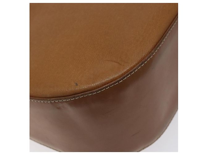 Burberry Borsa a spalla in pelle marrone dorato Auth ep9447 D'oro - vista 13