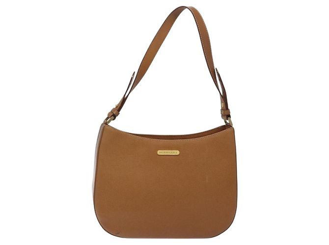 Burberry Borsa a spalla in pelle marrone dorato Auth ep9447 D'oro - vista 2