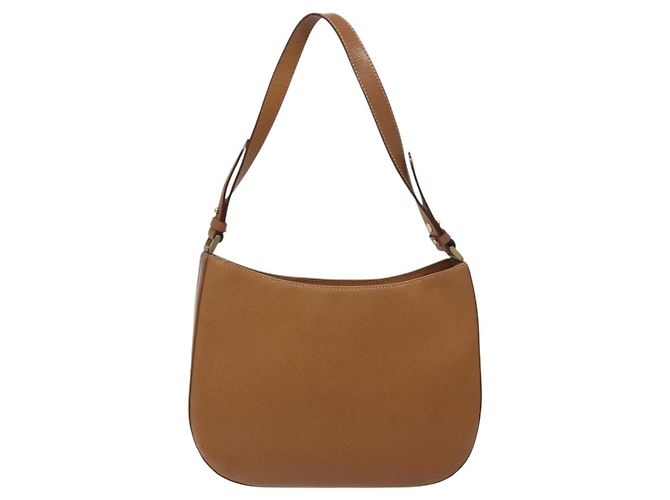 Burberry Borsa a spalla in pelle marrone dorato Auth ep9447 D'oro - vista 3