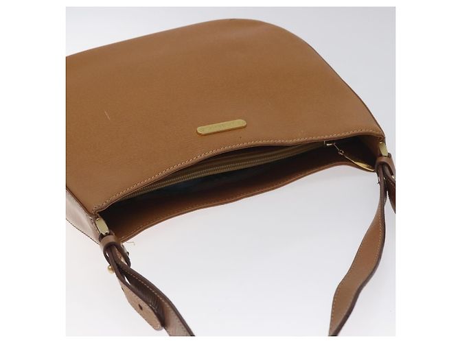 Burberry Borsa a spalla in pelle marrone dorato Auth ep9447 D'oro - vista 6