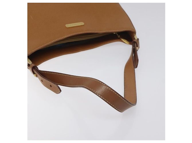 Burberry Borsa a spalla in pelle marrone dorato Auth ep9447 D'oro - vista 7