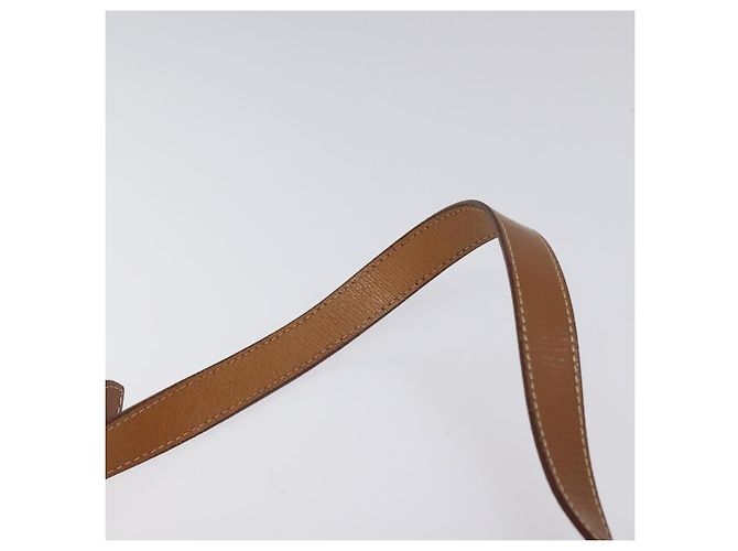 Burberry Borsa a spalla in pelle marrone dorato Auth ep9447 D'oro - vista 8