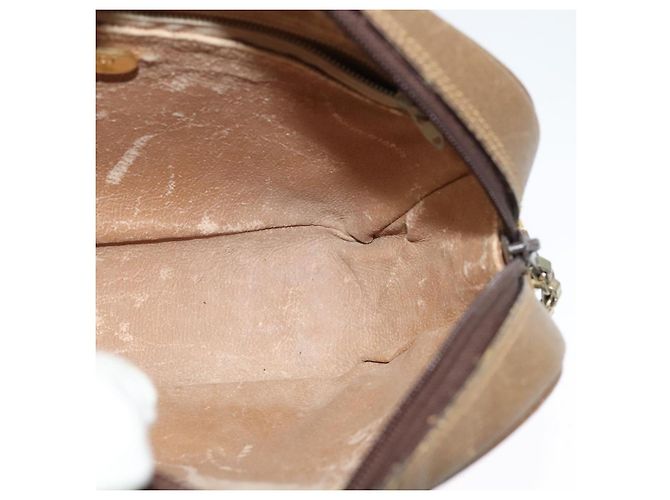 Borsa a spalla GUCCI GG Plus Supreme PVC Beige Oro Auth th6208 D'oro - vista 18