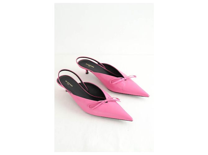 Balenciaga Lederabsätze Pink - Ansicht 3