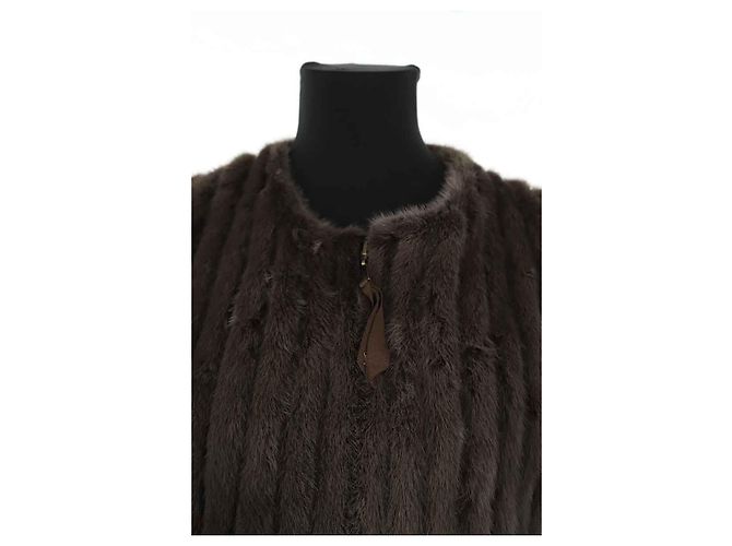 Louis Vuitton Pelzjacke Braun - Ansicht 2