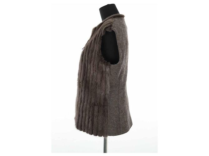 Louis Vuitton Pelzjacke Braun - Ansicht 3