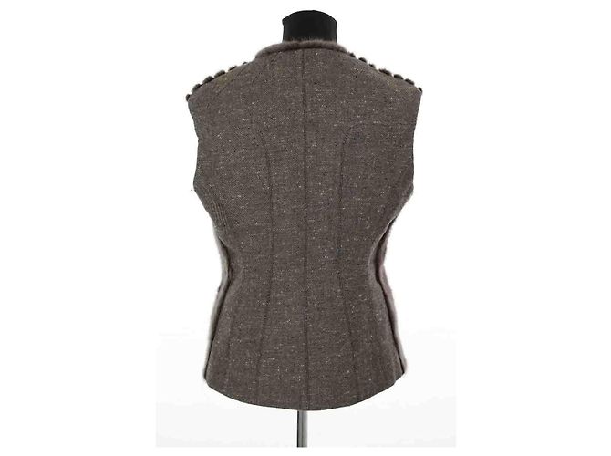Louis Vuitton Pelzjacke Braun - Ansicht 4