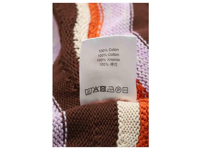 Autre Marque Vestido de algodón Multicolor - vista 6