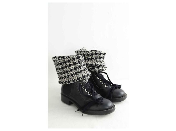 Chanel Botas de cuero Negro - vista 3