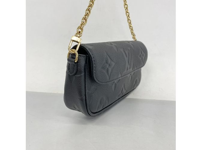 Portafoglio Louis Vuitton Monogram Empreinte Wallet on Chain Ivy M82154 Noir Nero - vista 2