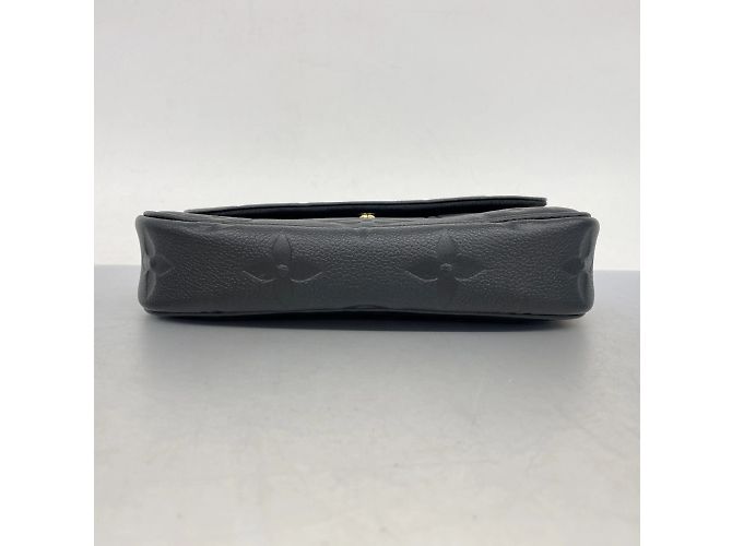 Portafoglio Louis Vuitton Monogram Empreinte Wallet on Chain Ivy M82154 Noir Nero - vista 3