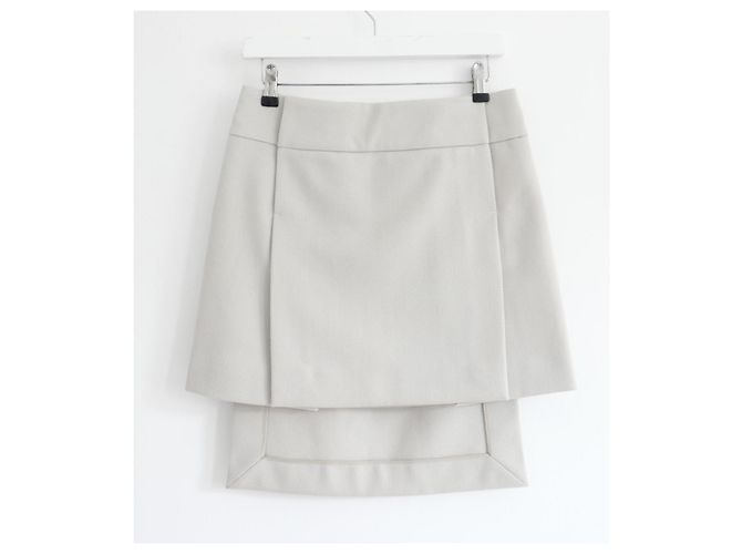 Falda de lana gris con paneles Louis Vuitton x Marc Jacobs Otoño 2003 - vista 2