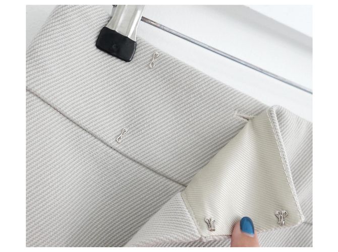 Falda de lana gris con paneles Louis Vuitton x Marc Jacobs Otoño 2003 - vista 4