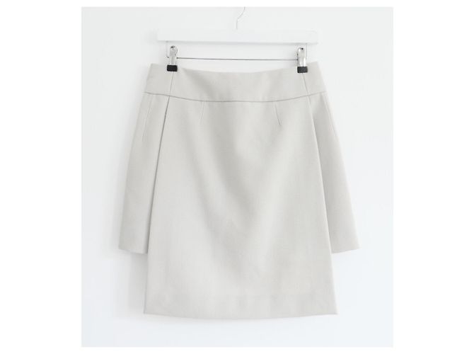 Falda de lana gris con paneles Louis Vuitton x Marc Jacobs Otoño 2003 - vista 5