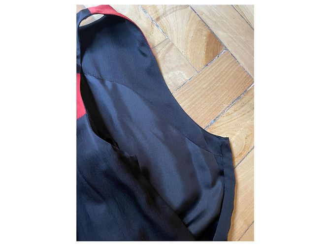 Sonia Rykiel Kleid aus Seidenchiffon mit Rüschen Mehrfarben - Ansicht 8