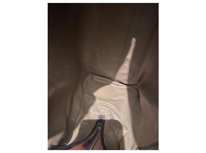 Borsa Prada in pelliccia color nocciola - vista 11