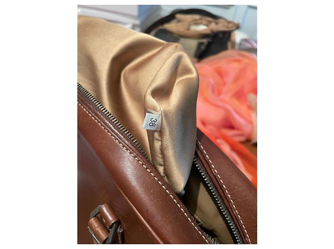 Borsa Prada in pelliccia color nocciola - vista 12