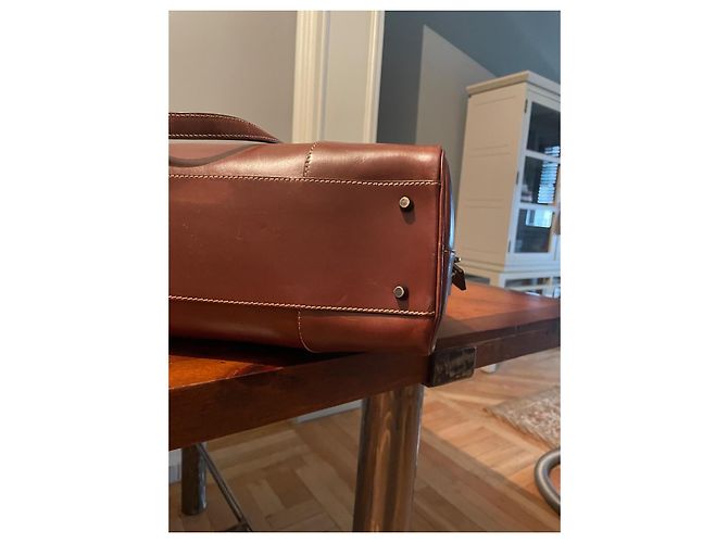 Borsa Prada in pelliccia color nocciola - vista 6