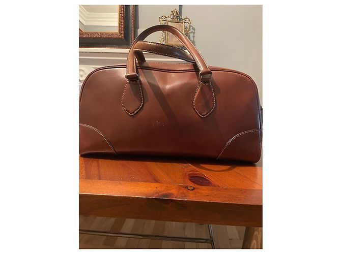 Borsa Prada in pelliccia color nocciola - vista 8
