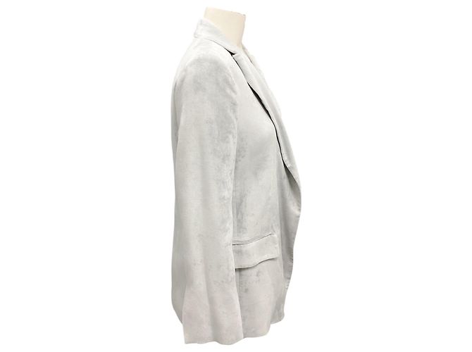 United Nude Nude Light Grey Velvet Oversized Suit Jacket - view 2