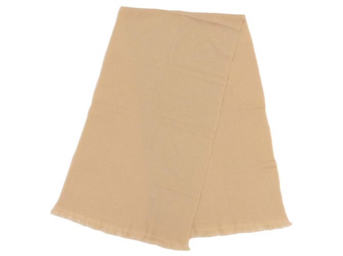 Gucci Bufanda de lana 100% con logo G entrelazado beige - vista 3