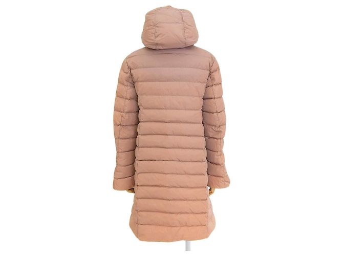 Chaqueta de Plumas Moncler Rosa Beige de Nylon - vista 2