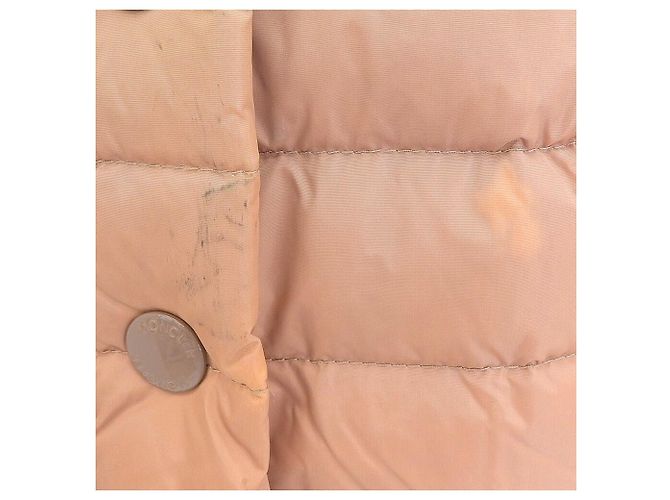 Chaqueta de Plumas Moncler Rosa Beige de Nylon - vista 5