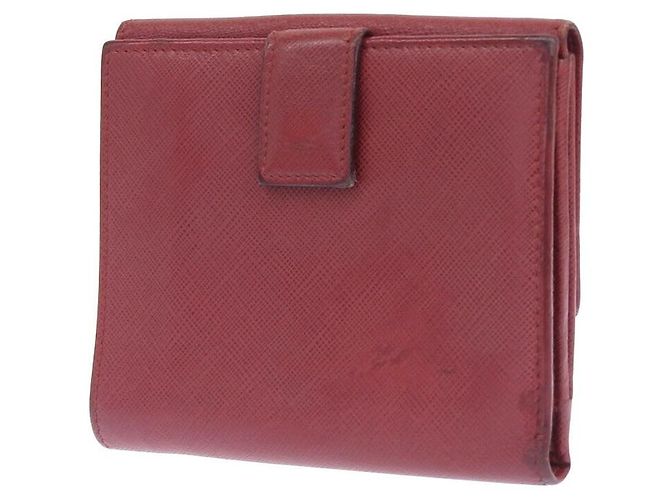 Billetera de cuero Gancini Salvatore Ferragamo Roja - vista 2