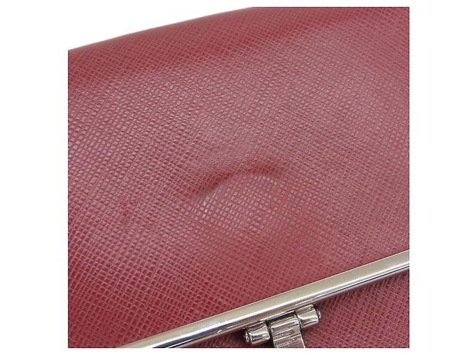 Billetera de cuero Gancini Salvatore Ferragamo Roja - vista 6