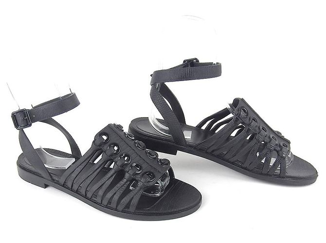 Sandali Gladiatore Givenchy in gomma neri 37 Nero - vista 2