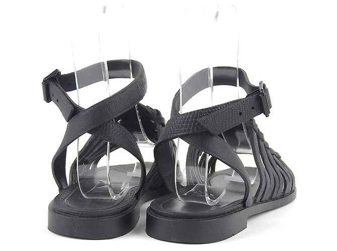 Sandali Gladiatore Givenchy in gomma neri 37 Nero - vista 4