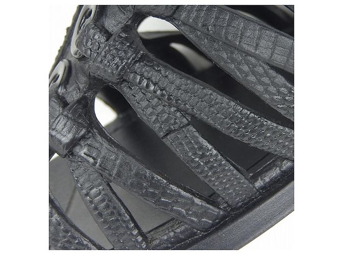 Sandali Gladiatore Givenchy in gomma neri 37 Nero - vista 5