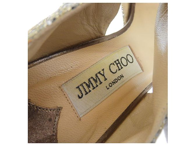 Décolleté con glitter Jimmy Choo Argento D'oro - vista 10