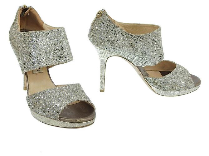 Décolleté con glitter Jimmy Choo Argento D'oro - vista 2