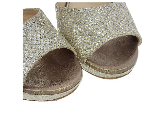 Décolleté con glitter Jimmy Choo Argento D'oro - vista 3