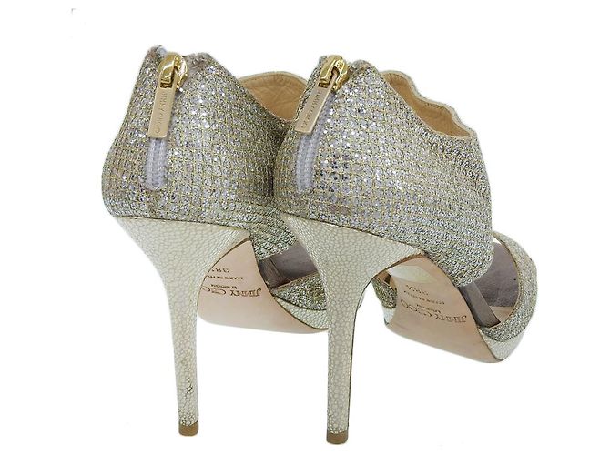 Décolleté con glitter Jimmy Choo Argento D'oro - vista 4