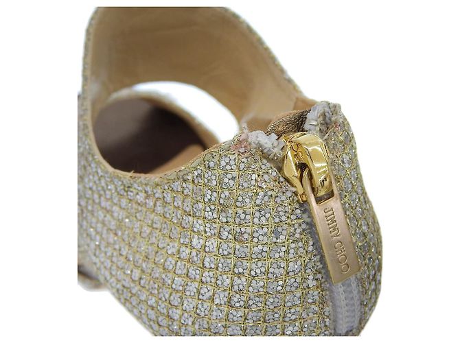Décolleté con glitter Jimmy Choo Argento D'oro - vista 5
