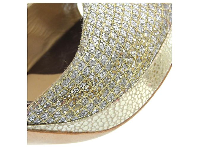 Décolleté con glitter Jimmy Choo Argento D'oro - vista 7