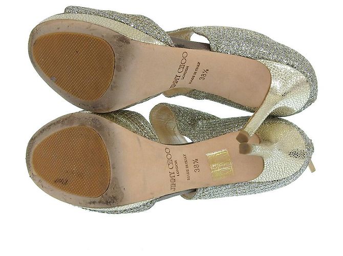 Décolleté con glitter Jimmy Choo Argento D'oro - vista 9