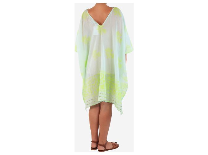 Juliet Dunn Grüner transparenter Baumwollkaftan - Einheitsgröße - Ansicht 2