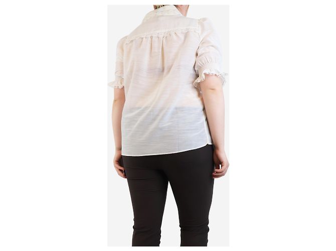 Brunello Cucinelli Pantalones elásticos marrones - talla UK 14 Castaño - vista 2