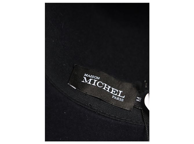 Maison Michel Fedora Virgine in feltro blu navy - vista 3