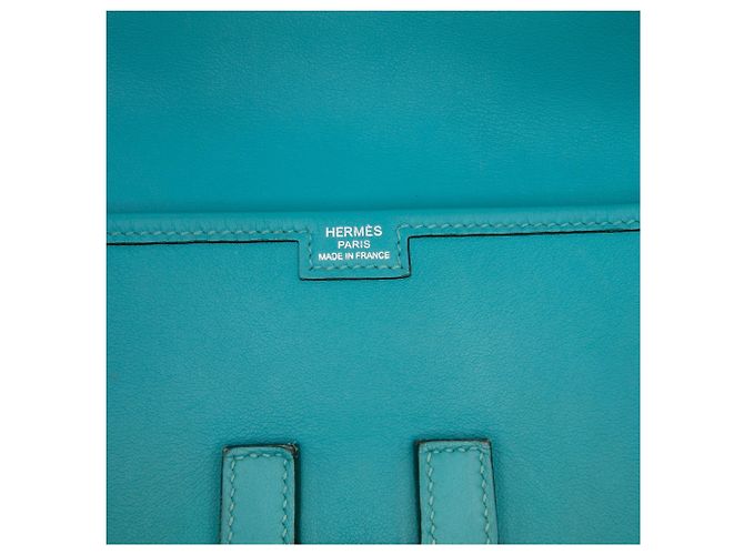 Hermès Blue Swift Jige Elan 29 Turchese - vista 5