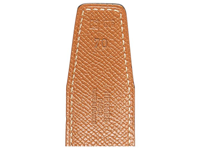 Cintura reversibile Constance H in Epsom e Swift nera di Hermès Nero - vista 6