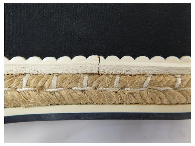 NEUE CHANEL G31555 ESPADRILLES MIT KEILABSÄTZEN 38 SCHUHE - Ansicht 12