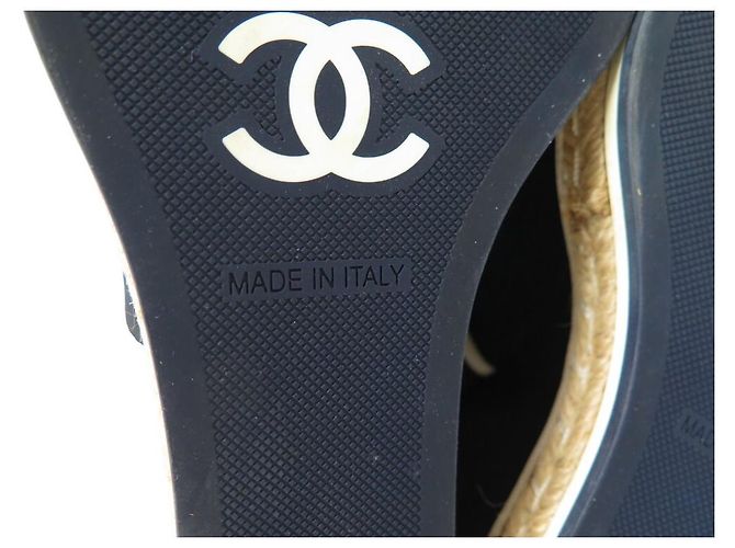 NEUE CHANEL G31555 ESPADRILLES MIT KEILABSÄTZEN 38 SCHUHE - Ansicht 8