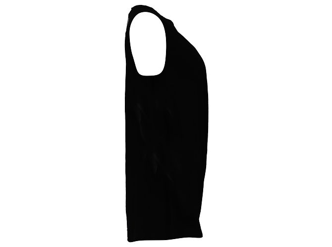 Drapiertes Tanktop von Rick Owens aus schwarzer Viskose - Ansicht 2
