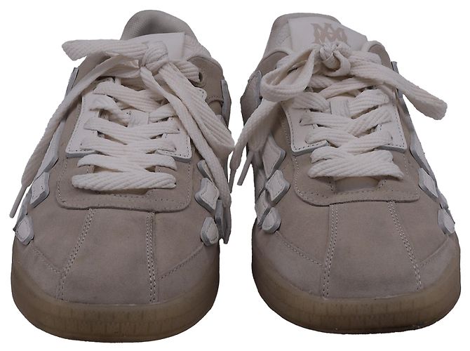 Sneakers basse Amiri Pacific Bones in suede beige - vista 2