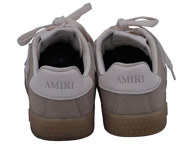 Sneakers basse Amiri Pacific Bones in suede beige - vista 4
